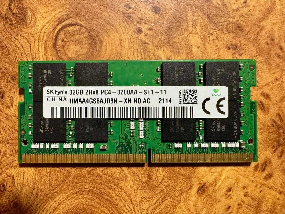 Memorie RAM sodimm DDR4 32GB / 64GB(2X32GB) - 3200MHz - SKHynix/Micron