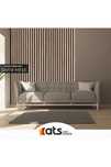 Декоративен стенен панел - MDF – Сапфирен дъб – 24 x 280 см