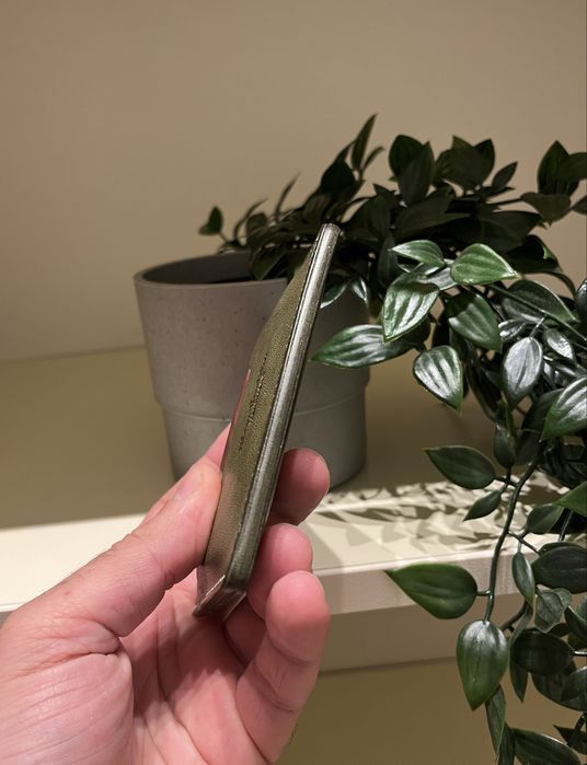 Cardholder din piele italiana full grain tabacita vegetal - 100%manual