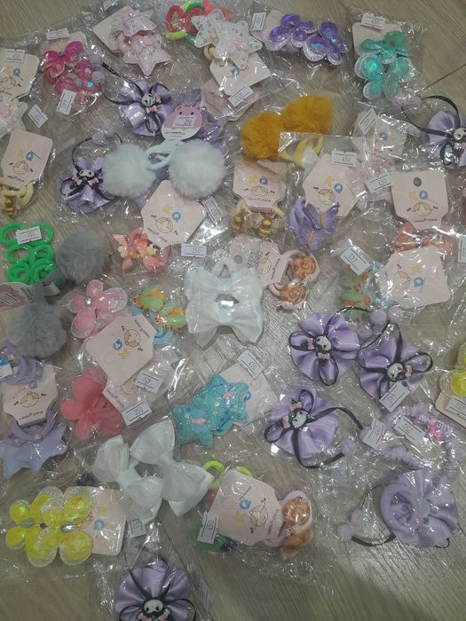 Резиночки заколочки крабики детские  для волос