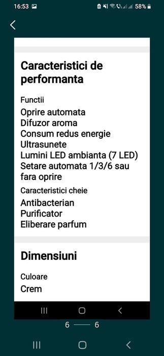 Difuzor de arome KD-Home SU-HP01,crem