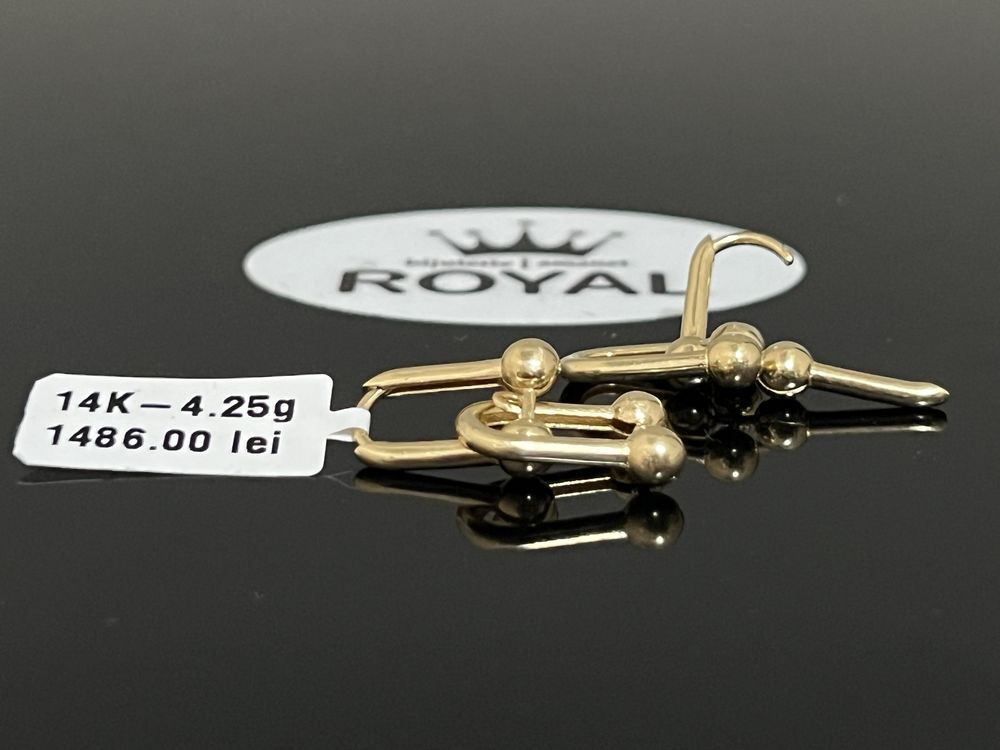 Bijuteria Royal CB : Cercei aur 14k 4,25 grame