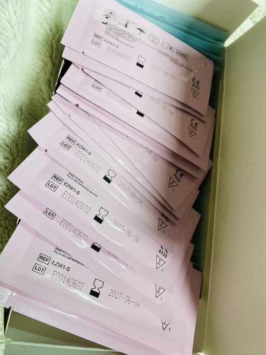 83 теста за овулация + 15 теста за бременност