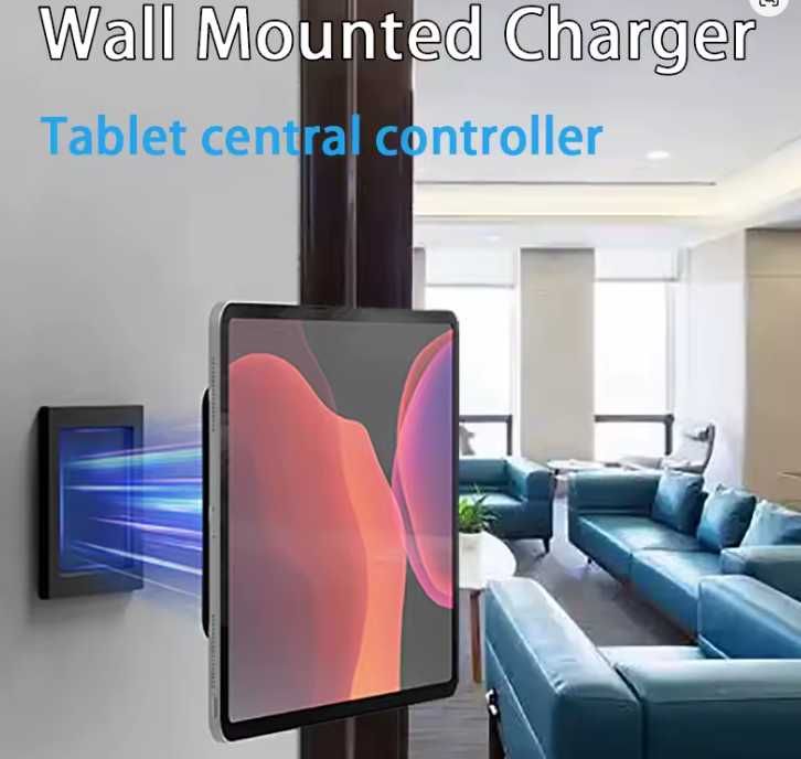 Suport magnetic de perete + încărcare wireless pentru tablete USBC