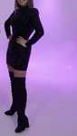 Rochie de ocazie neagra cu spatele gol