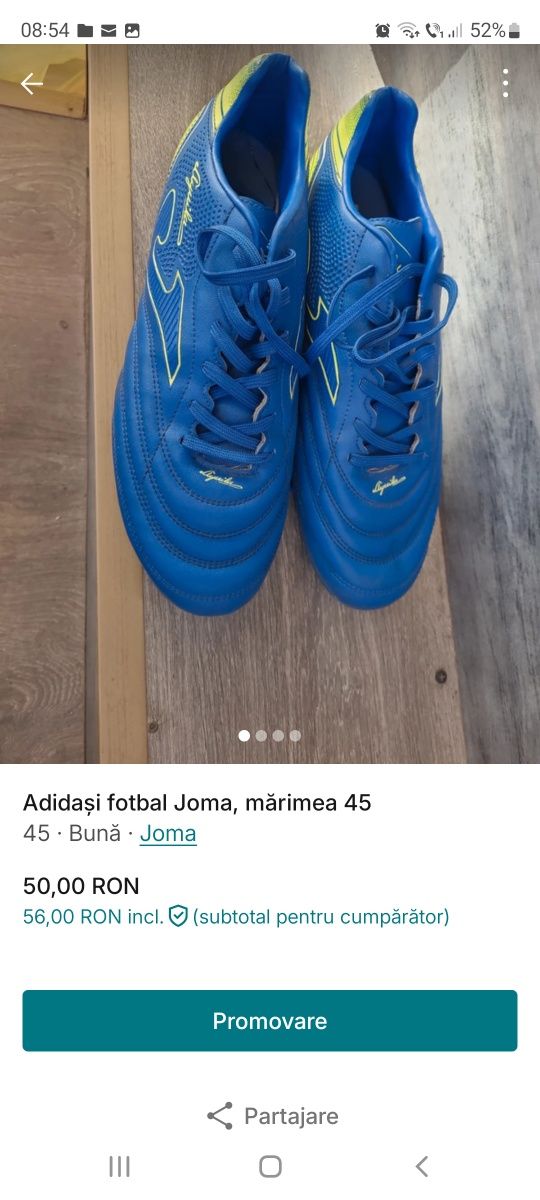 Adidași fotbal Joma,  mărimea 44/45