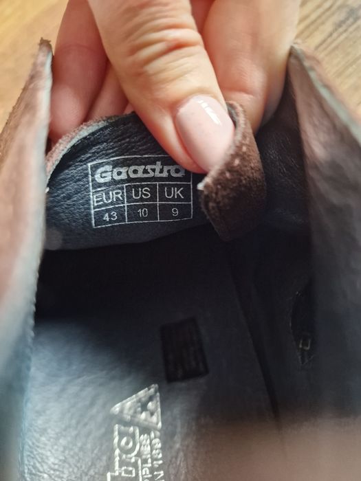 Страхотни мъжки кожени боти GAASTRA , естествена кожа и велур 43