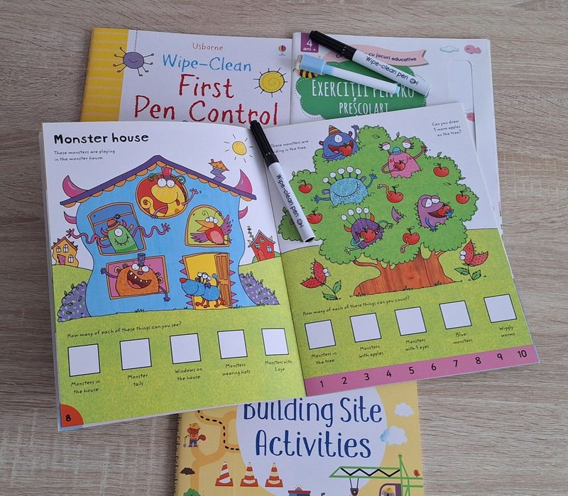 Vand Lot cărți scrie și șterge Usborne
