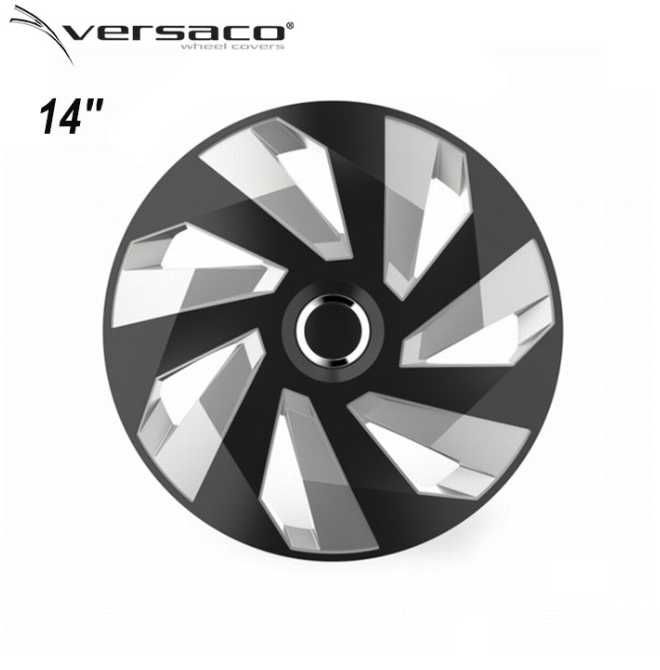 Versaco Тасове за джанти Vector RC Black/Silver 14'' 15''