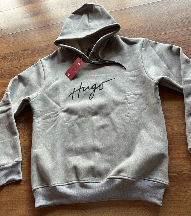 Мъжки,памучен суитчер Hugo BOSS в сиво
