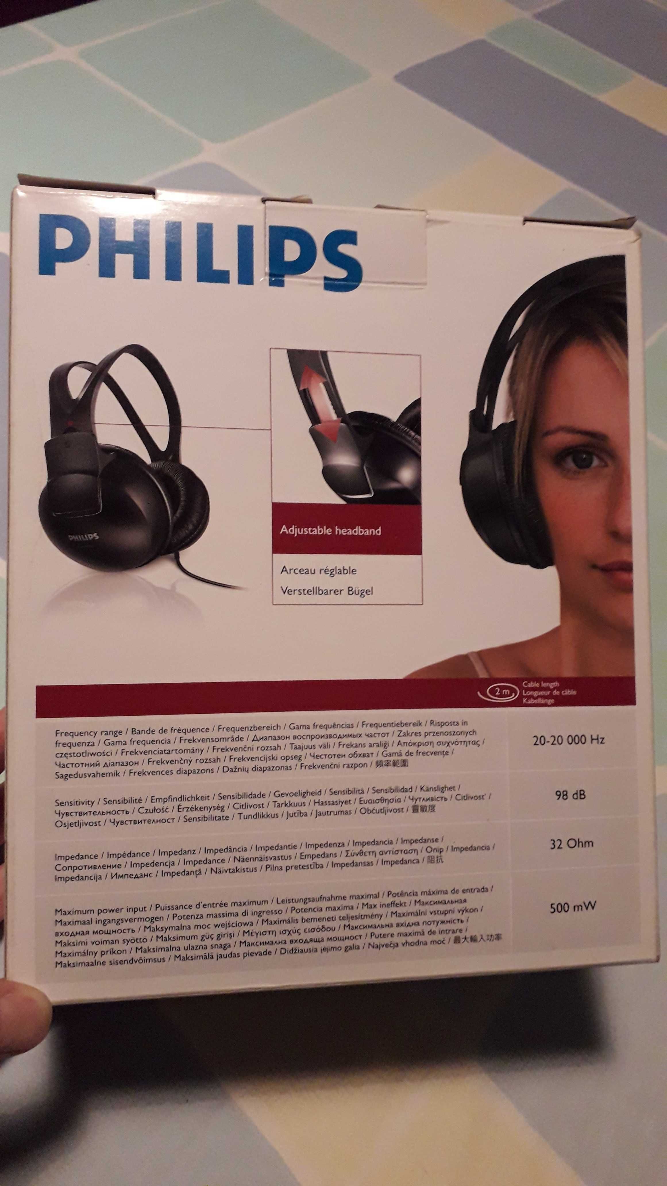 Căști Audio Over-Ear Philips, SHP1900, cu fir, Negru