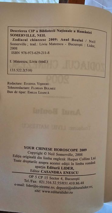 Zodiacul chinezesc 2009. Anul Boului