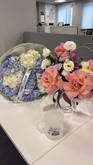 букет гортензия