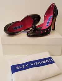 Eley Kishimoto pantofi din piele dama lac negru 38