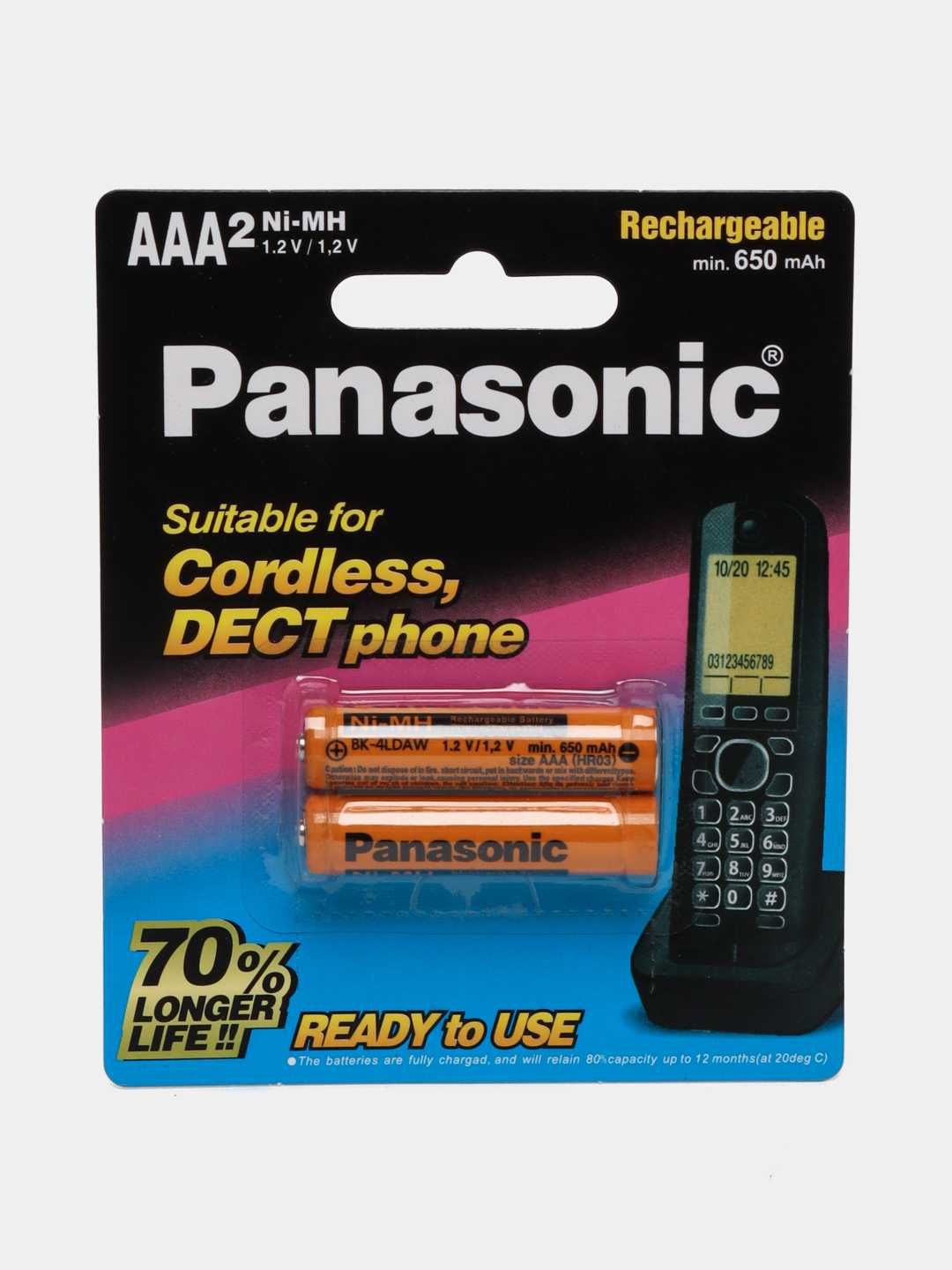 Аккумулятор для радиотелефона Panasonic AAA 650 mAH