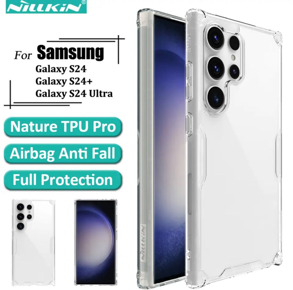 Samsung S24 S24 PLUS ULTRA Husa Nillkin Air Bag Anti Soc Transparenta