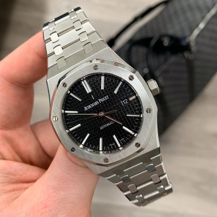 ceas ap royal oak black dial 41,mm