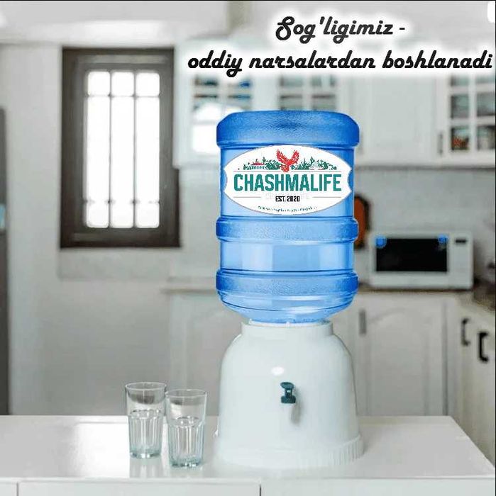 Chashmalife сув етказиб бериш 18,9 литрда кулер учун Тошкент