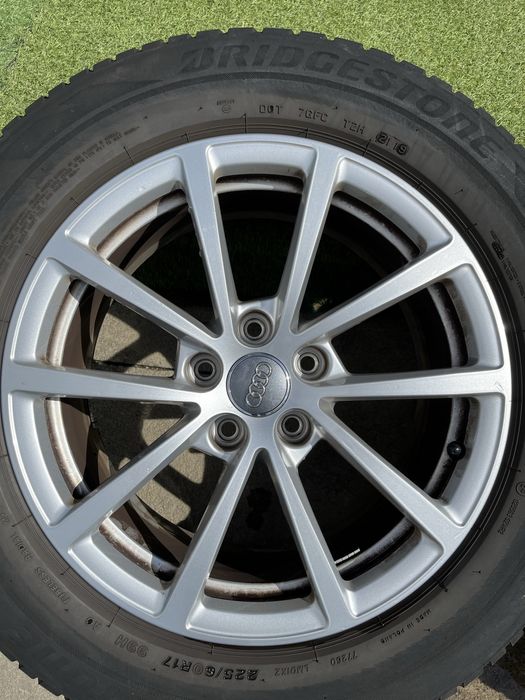 Roti originale Audi R17 + 225/60 Bridgestone iarna