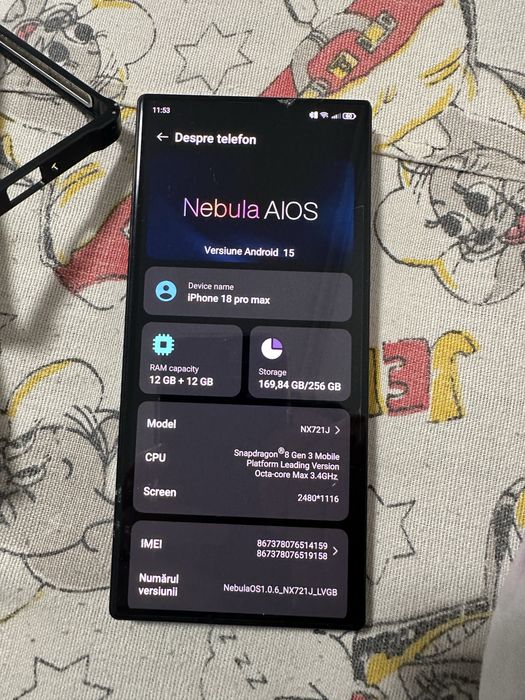 Nubia 60 ultra ,super telefon,super pret.