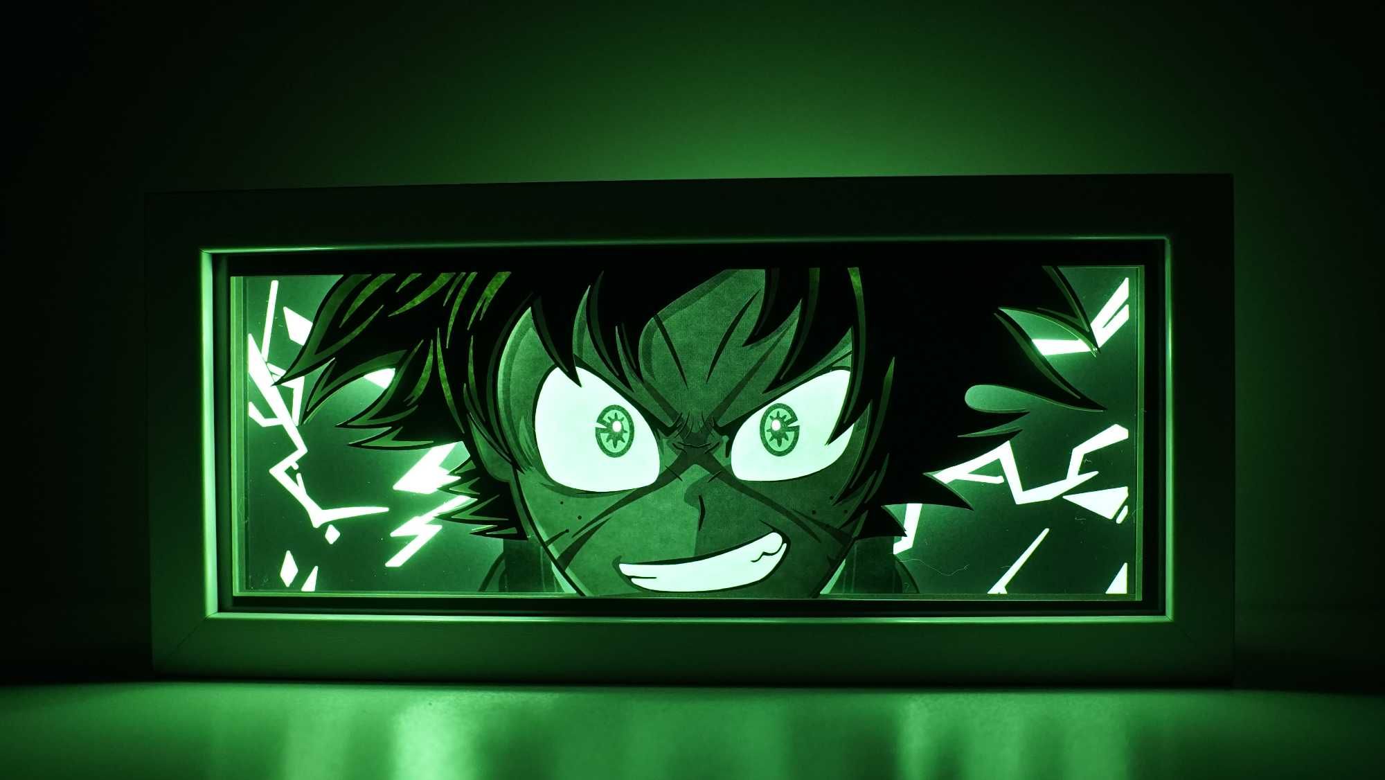 Caseta Luminoasa Led RGB Anime: My Hero Academia, Deku