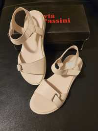 Flavia passini- sandale noi din piele naturala, dama, 38-38,5