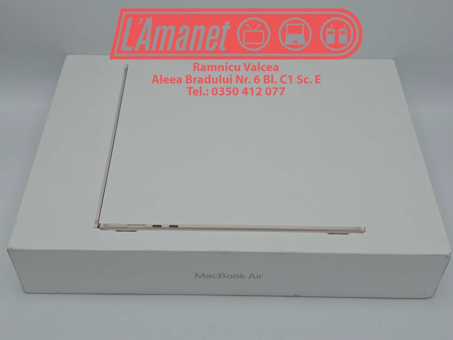 Laptop 15.3" Apple MacBook Air 15.3 M4 10 CPU 10GPU 16GB 512GB Sigilat