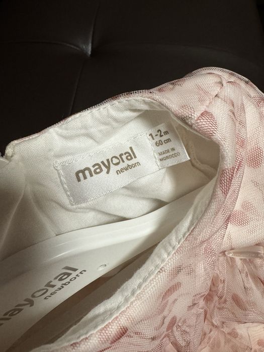 Рокля за новородено 60 см Mayoral
