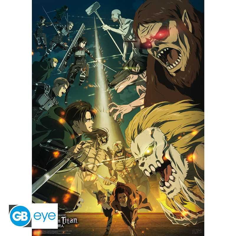 Attack on Titan - 2 плаката - официален мърч