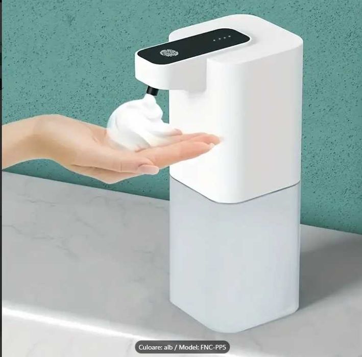 Dispenser de sapun spuma/lichid, automat, senzor, reincarcabil, IPX5