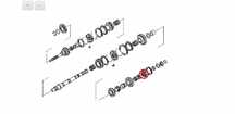 Pinion cuplaj reductor mic mare OEM Nissan Patrol Y60 Y61
