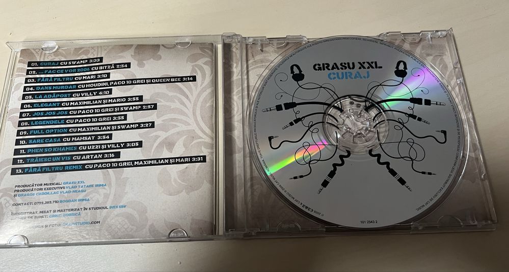 Grasu XXL - Curaj CD rap hip hop romanesc