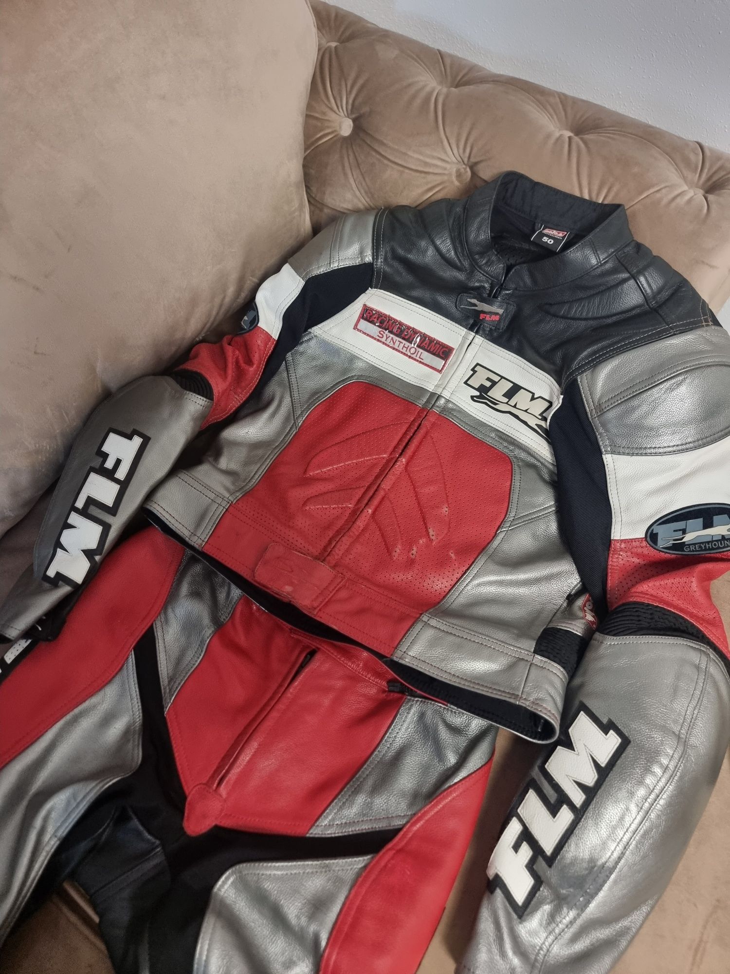 Costum / combinezon moto FLM Polo. Marimea 50.