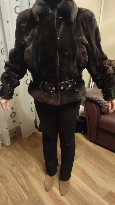 Geaca blana naturala nurca