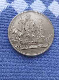 Medalie veche americana din bronz + 2 timbre americane
