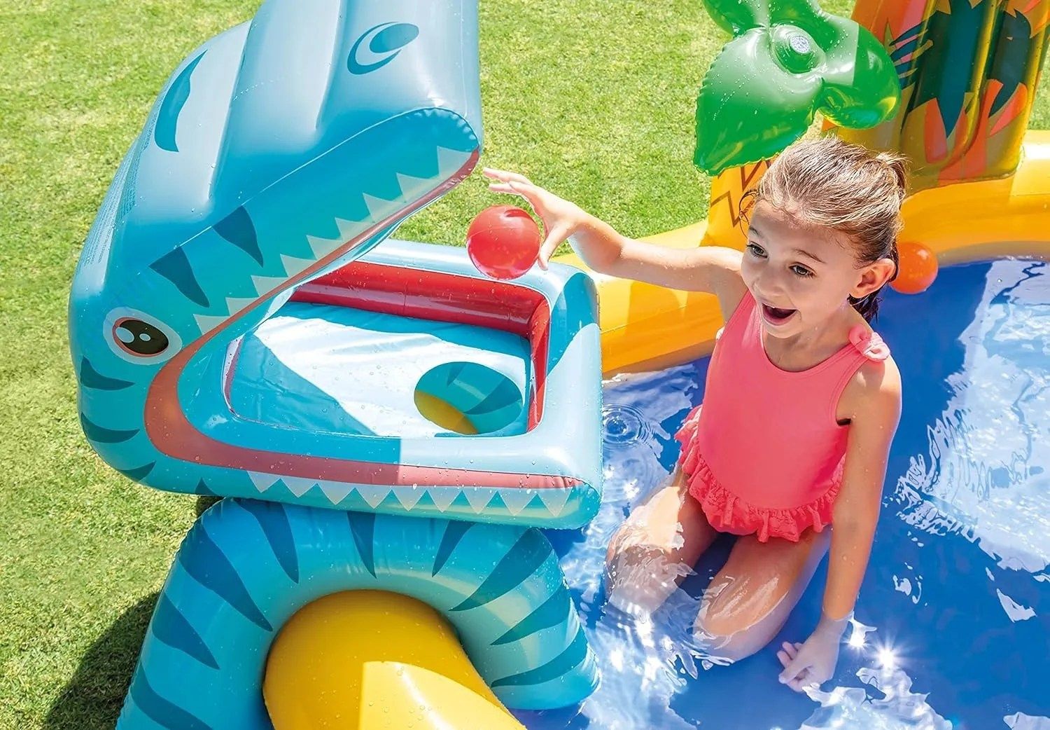 Детски Надуваем център за игра Intex Dinosaur Play Center, 244 x 198 с