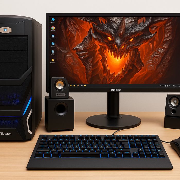 Гейминг компютър i5 + GTX 1060 6GB + SSD + монитор Samsung