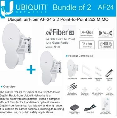 Ubiquiti 24 GHz Point-to-Point 1.4+ Gbps World
