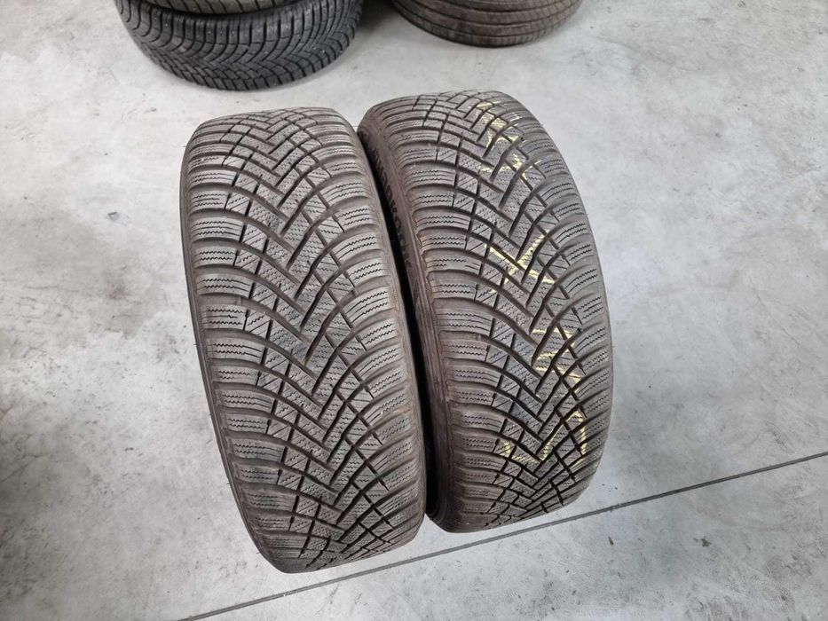 2 Anvelope de IARNA 215.55.17 'Hankook' [dot 2022] ; stare buna