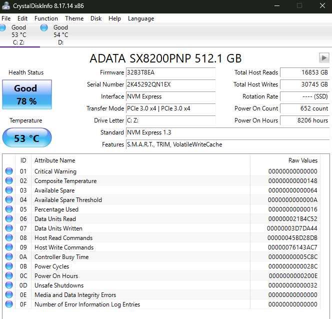SSD ADATA LEGEND 840, 512GB, NVMe, M.2 PCIe Gen4 x4 NVMe 1.4