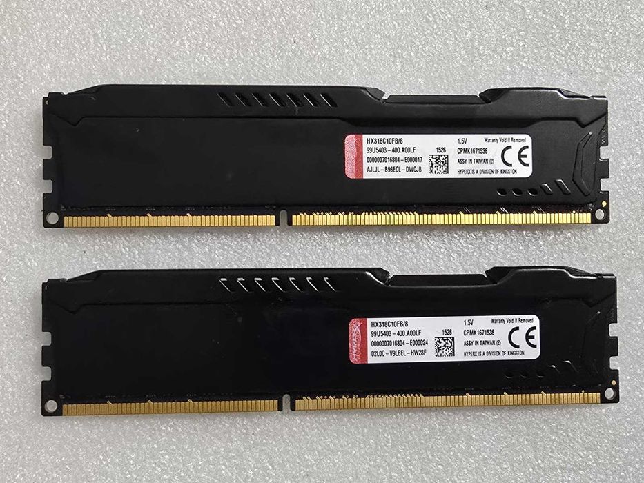 Kit memorie RAM Kingston HyperX FURY 16GB (2 x 8GB) DDR3 1866MHz