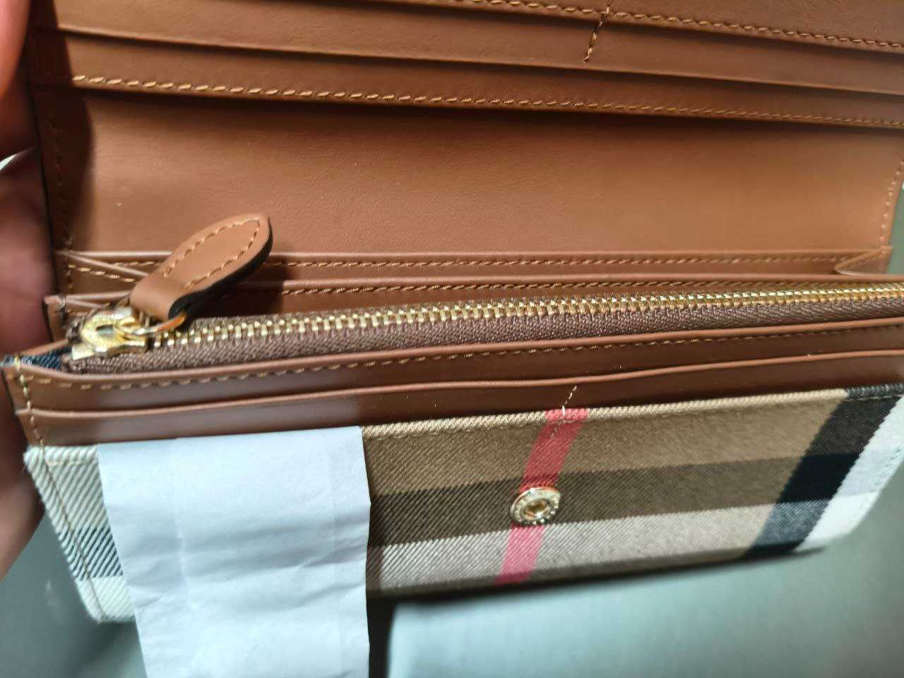 Portofel Burberry Porter Continental | Piele & House Check | Nou