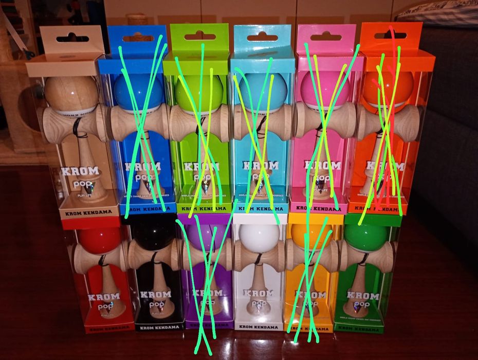 Kendama Krom Pop  Sticky originale,noi
