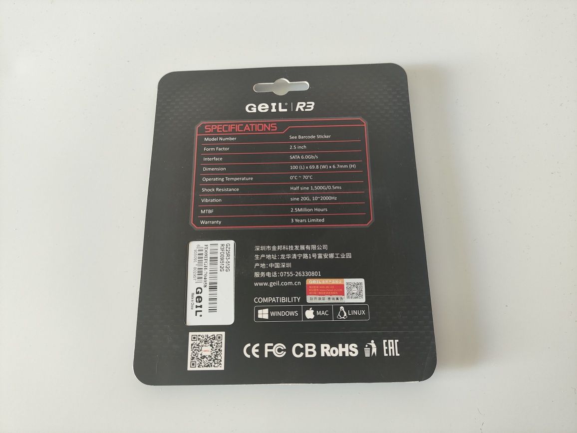 SSD диск 512Gb Geil ZENITH R3