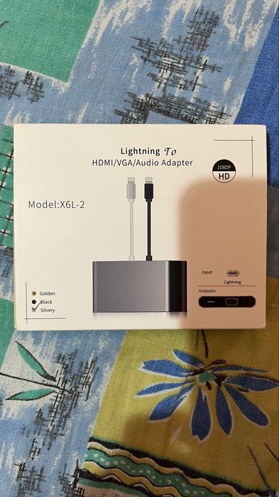Lighting to HDMI/VGA/Audio Adapter