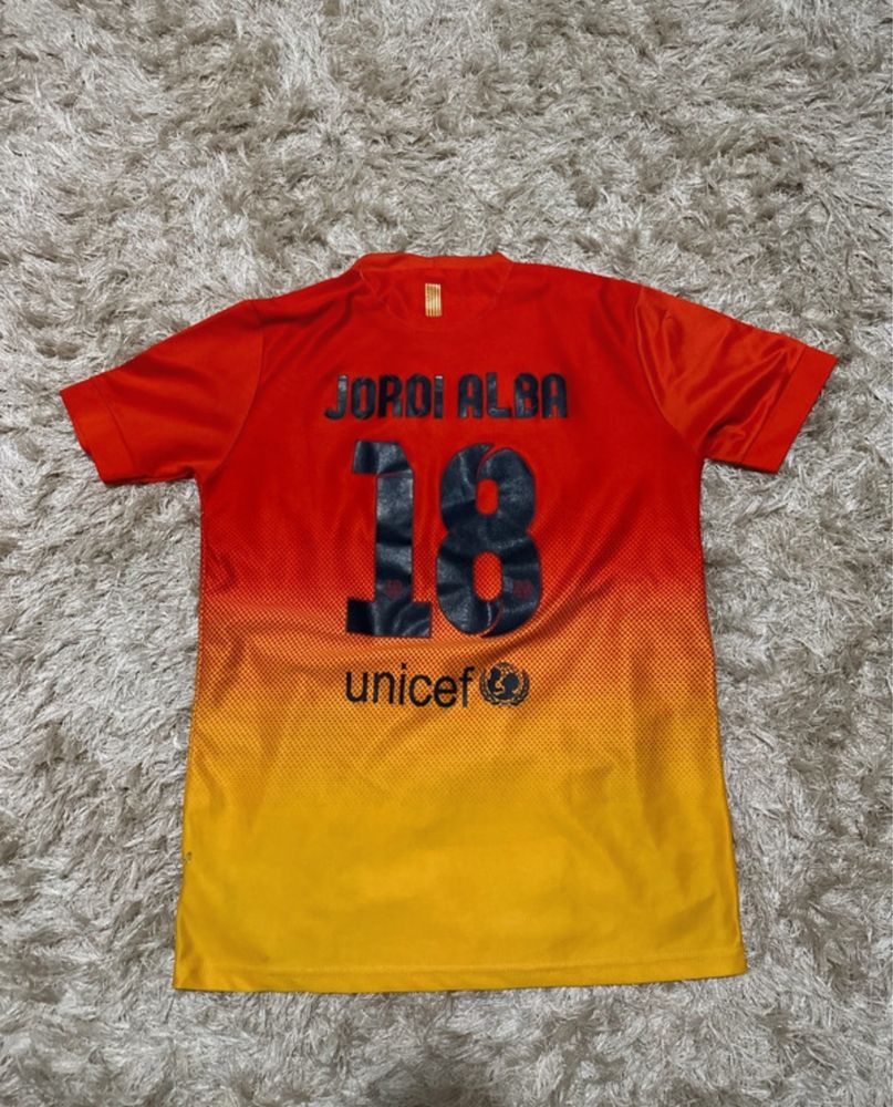 tricou barcelona away 2012-2013 oferit de jucator