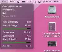 Baterie originala MacBook Air A1496 2017 in stare excelenta