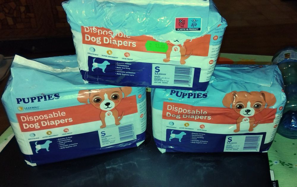 Памперси за малко куче (s), женско