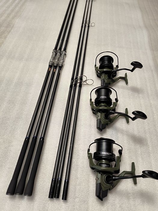 SET 3 Lansete FL FLX30 3.96M 4.0Lbs 2Seg + 3 Mulinete Pro FL FLX 14000