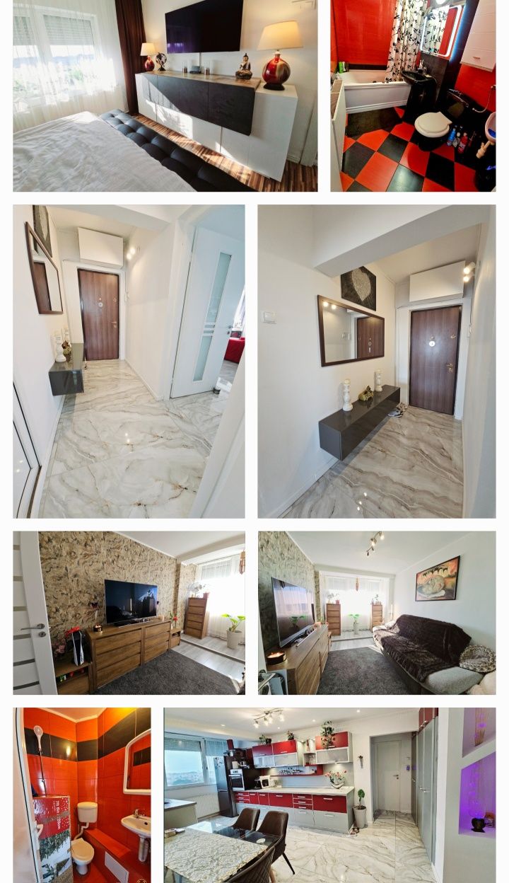 Apartament ,modern ,modificat ,mobilat,cu priveliste superba. Rogerius